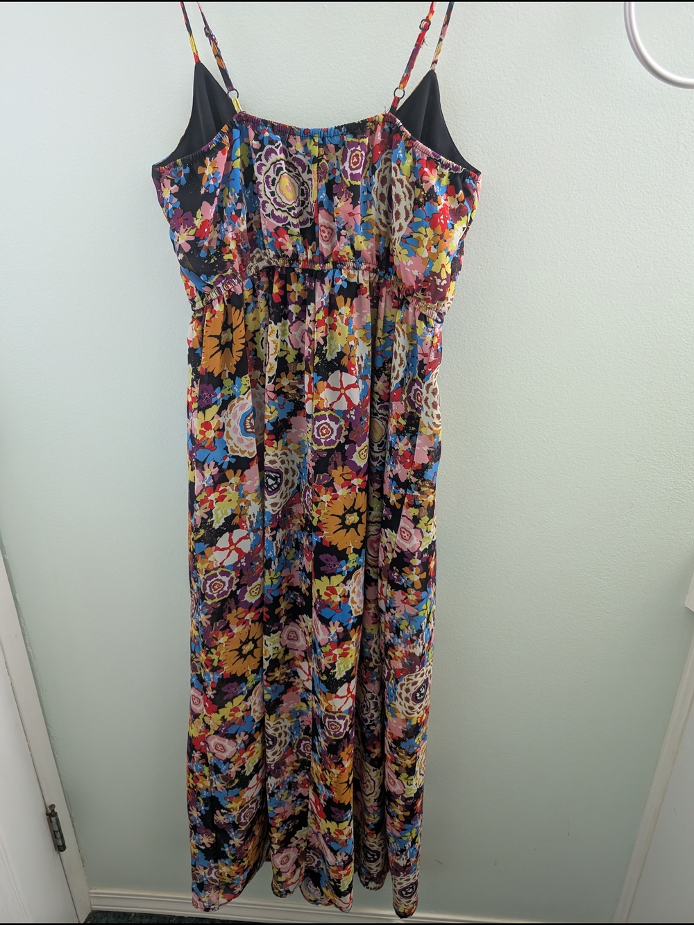 Streetwear Society Floral Maxi Dress - Black Multicolor - Picture 2 of 5